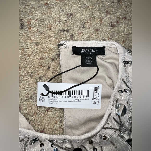 Nasty Gal Sequin Embellished Crop Top - Picture 4 of 5